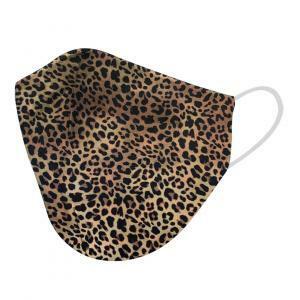 Mascherina boccadamo conchiglia double face leopardata